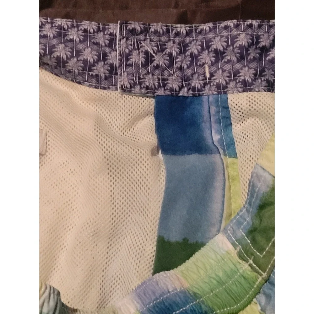 Tommy Bahama Swim Trunk Mens Medium‎ Mesh Liner Beach Swimming Board Short Check